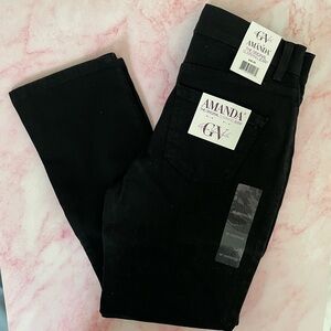 Gloria Vanderbilt Amanda The Original Slimming Jean Black 8 Petite